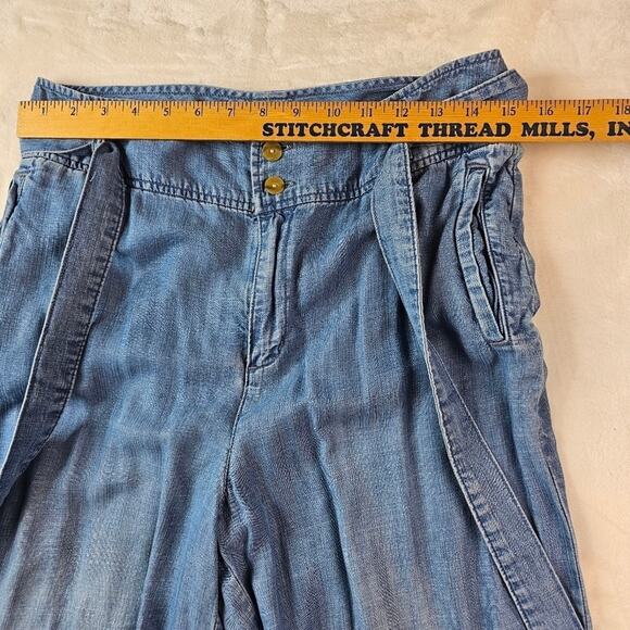 Cloth & Stone Paper Bag Relaxed Denim Jeans 28 Wide Leg Women’s Anthropologie - Picture 2 of 11